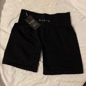 NVGTN black seamless shorts